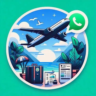 imagem de férias para whatsapp - Avião